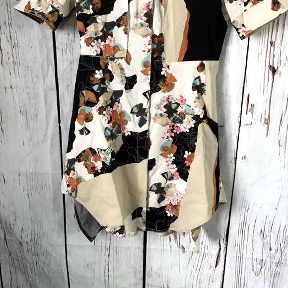 The Floral Zip-Front Shirt Dress - 3.1 Phillip Lim Target EUC Small - Picture 6 of 13